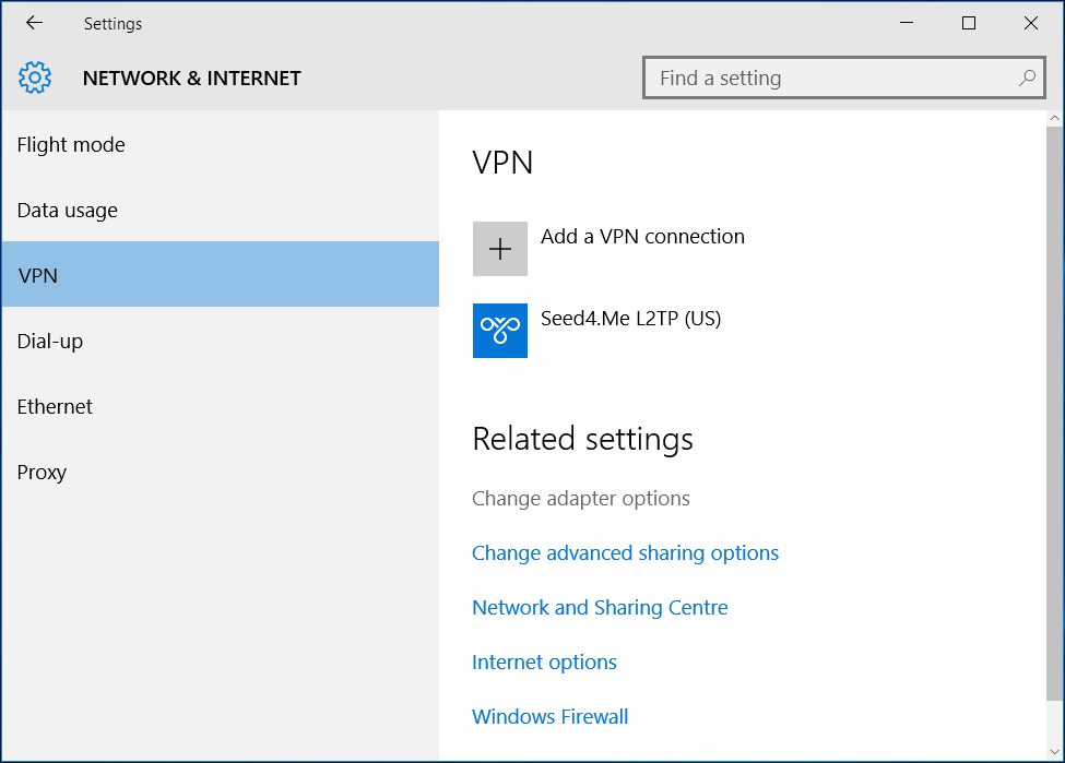 How to setup L2TP VPN in Windows 10 - Step 4